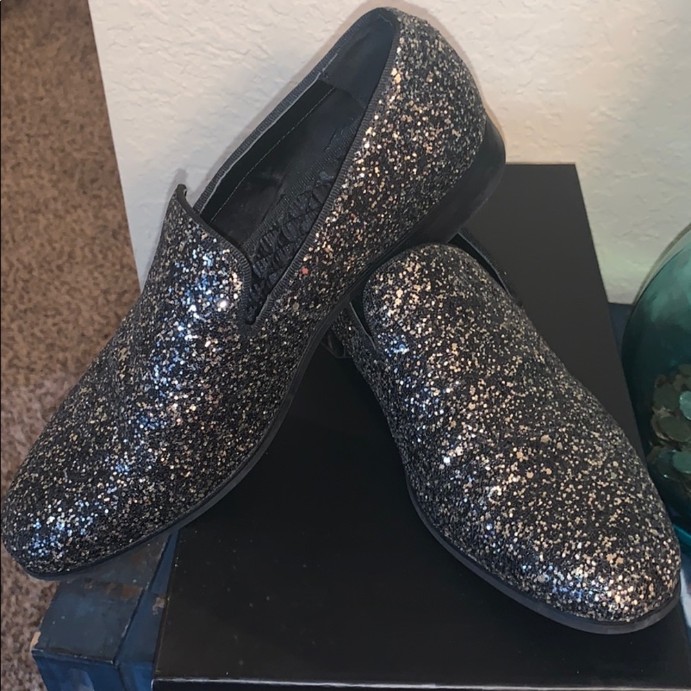INC Glitter Loafers